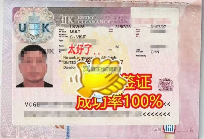 鑫正爱尔兰签证出几枚