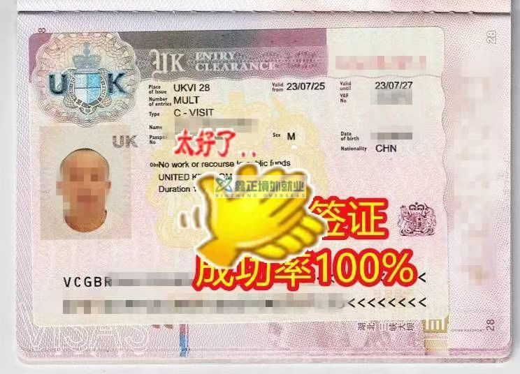 鑫正爱尔兰签证出几枚