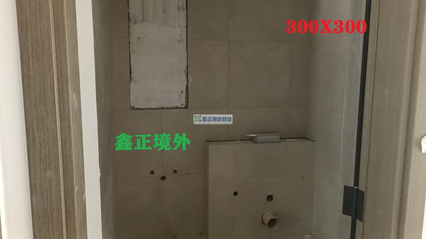 鑫正境外迪拜瓷砖工现场要求